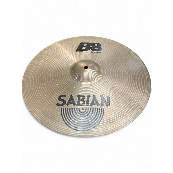 Used SABIAN 16in B8 Thin Crash Cymbal