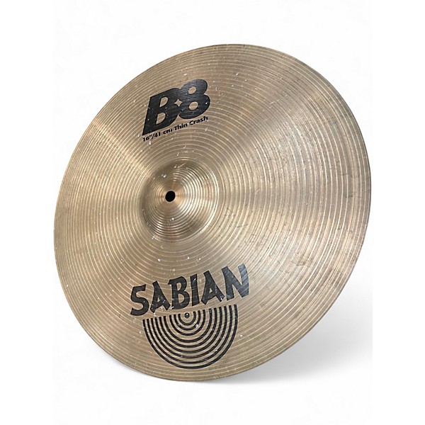 Used SABIAN 16in B8 Thin Crash Cymbal