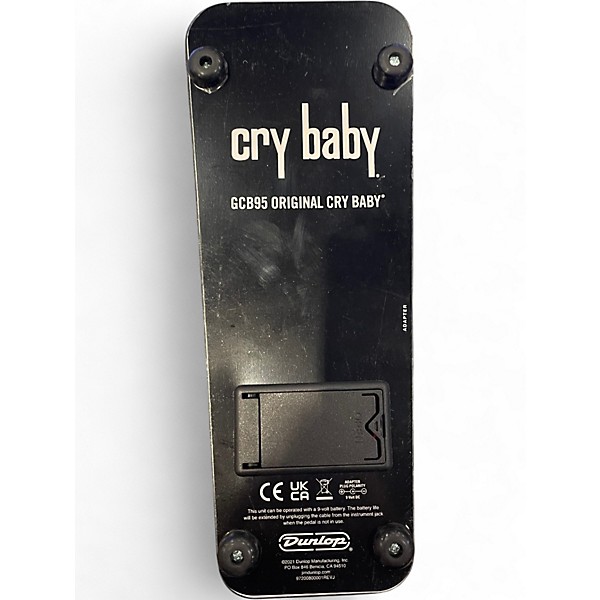 Used Dunlop Original Cry Baby Wah Effect Pedal