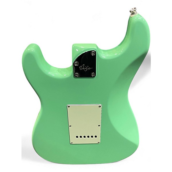 Used Shijie BLACKPEARL Surf Green Solid Body Electric Guitar