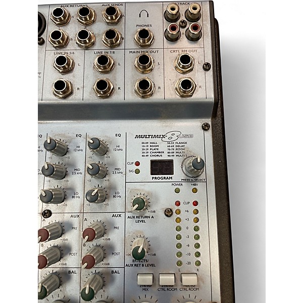 Used Alesis Multi mix 8 usb Unpowered Mixer