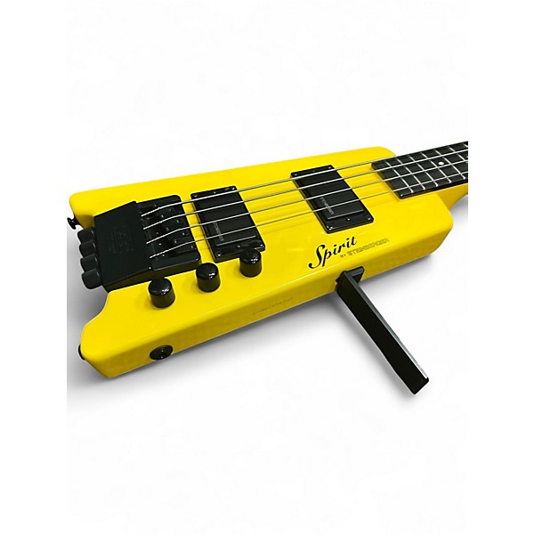 Used Spirit By Steinberger XT2 Standard Yellow Electric Bass Guitar