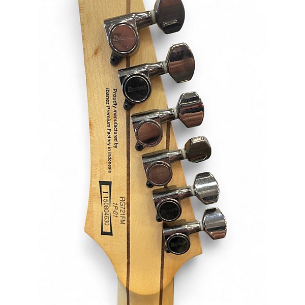Used Ibanez RG721FM Natural Solid Body Electric Guitar