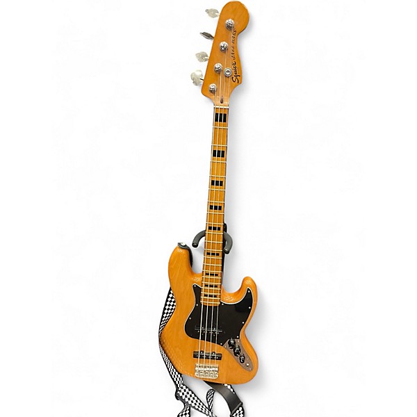 Used Squier Classic Vibe 70s Jazz Bass Natural Electric Bass Guitar