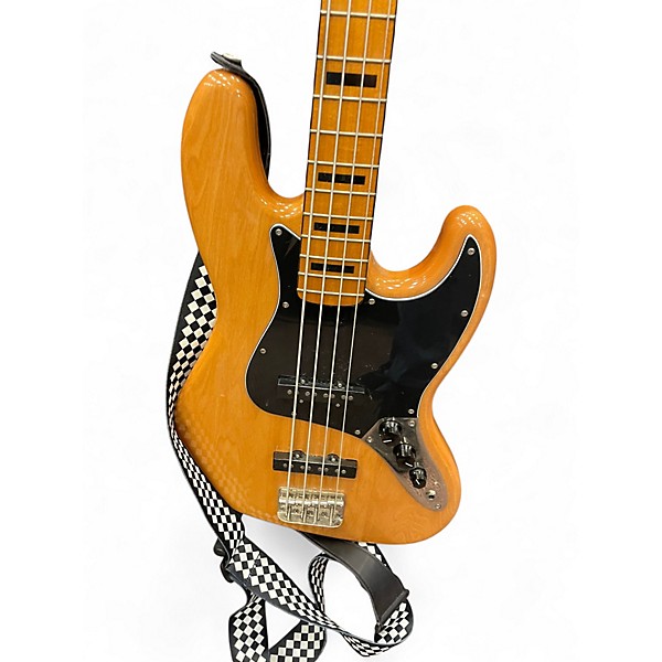 Used Squier Classic Vibe 70s Jazz Bass Natural Electric Bass Guitar