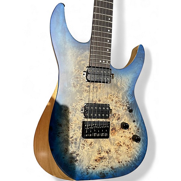 Used Schecter Guitar Research Reaper 6 Ocean Blue Burst Solid Body Electric Guitar