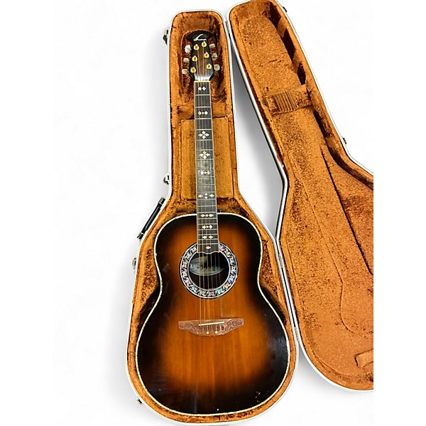 Vintage 1982 Ovation Custom Legend Sunburst Acoustic Guitar