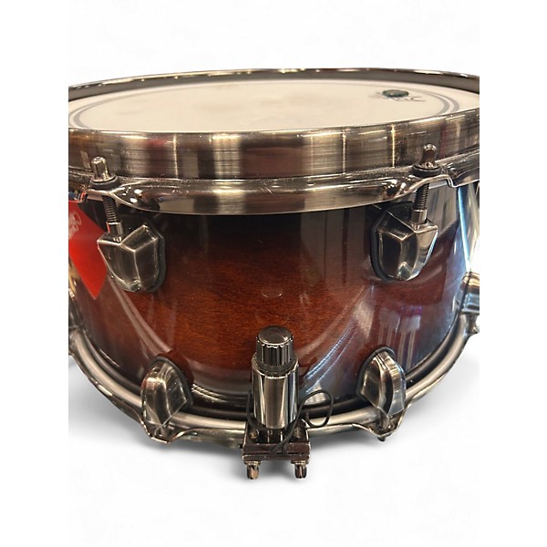 Used Mapex 13X7 Black Panther Solidus Snare 2 Color Sunburst Drum