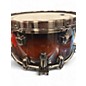 Used Mapex 13X7 Black Panther Solidus Snare 2 Color Sunburst Drum
