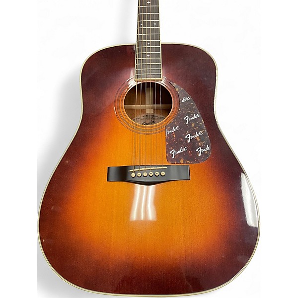 Used Fender F240A 2 Tone Sunburst Acoustic Guitar