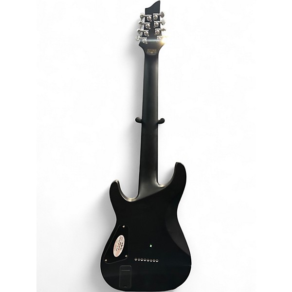 Used Schecter Guitar Research Damien Platinum 8 String Satin Black Solid Body Electric Guitar