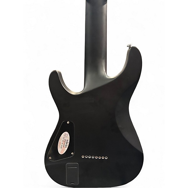 Used Schecter Guitar Research Damien Platinum 8 String Satin Black Solid Body Electric Guitar