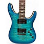 Used Schecter Guitar Research Omen Extreme 6 Trans Blue Solid Body Electric Guitar