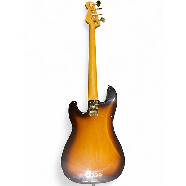 Used Fender 75th ANNIVERSARY AMERICAN PROFESSIONAL PJ 2 Tone Sunburst Electric Bass Guitar