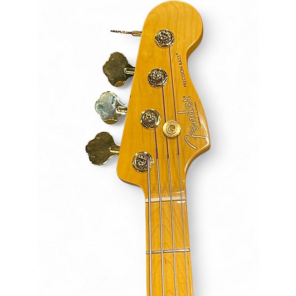 Used Fender 75th ANNIVERSARY AMERICAN PROFESSIONAL PJ 2 Tone Sunburst Electric Bass Guitar