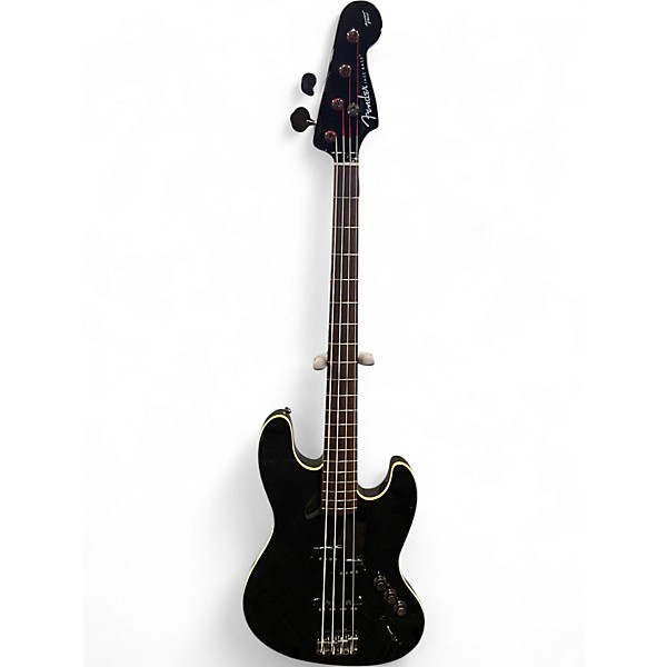 Used Fender Aerodyne 4-String Jazz Bass Black Electric Bass Guitar