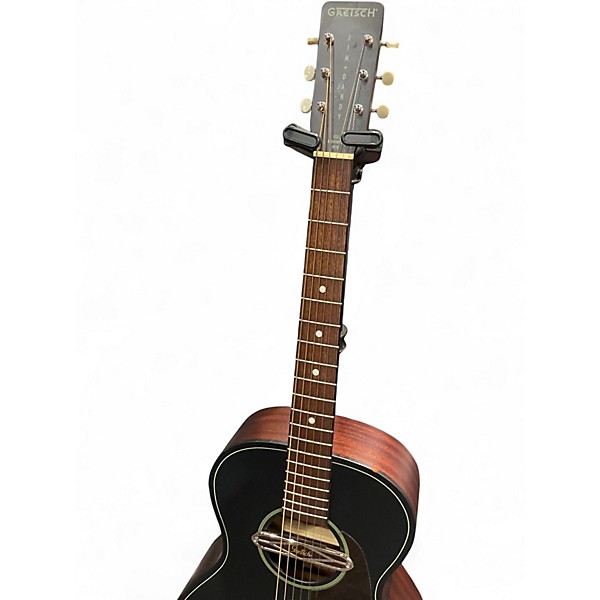 Used Gretsch Guitars JIM DANDY DELTOLUXE Black Acoustic Electric Guitar