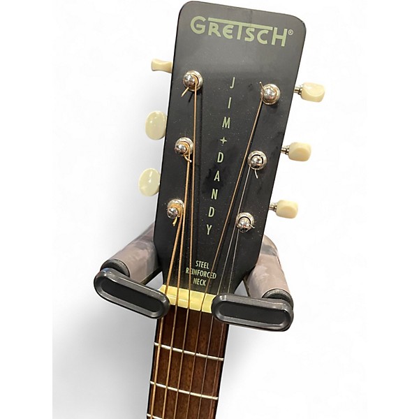 Used Gretsch Guitars JIM DANDY DELTOLUXE Black Acoustic Electric Guitar