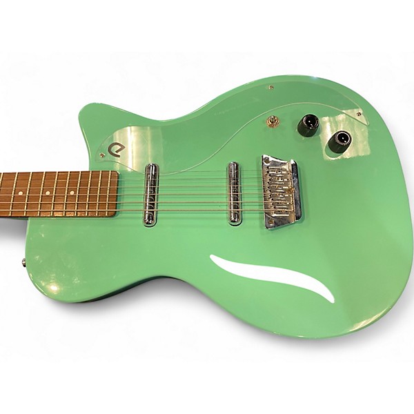 Used Danelectro Vintage Baritone Seafoam Green Hollow Body Electric Guitar