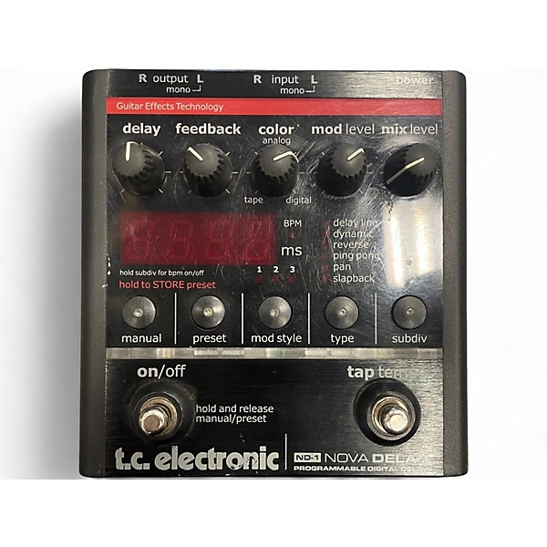Used TC Electronic ND1 Nova Delay Effect Pedal