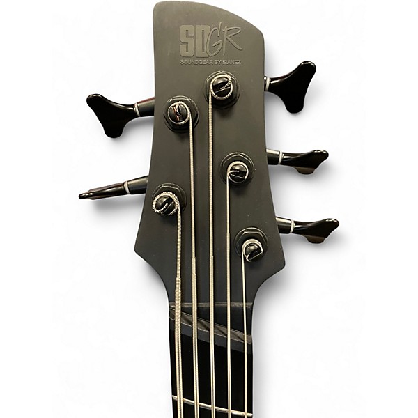 Used Ibanez SRMS625EX Flat Black Electric Bass Guitar