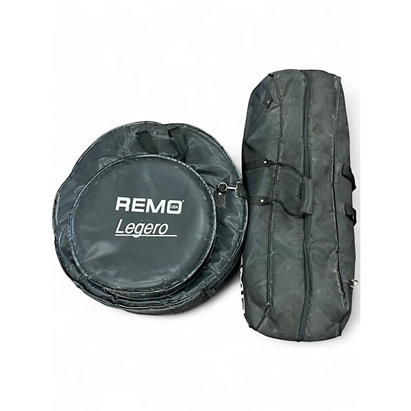 Used Remo 5 Piece Legero Black Drum Kit