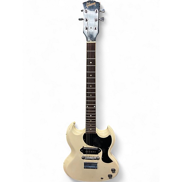 Vintage 1966 Gibson SG Junior Arctic White Solid Body Electric Guitar