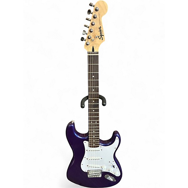 Used Squier Affinity Stratocaster Purple Solid Body Electric Guitar