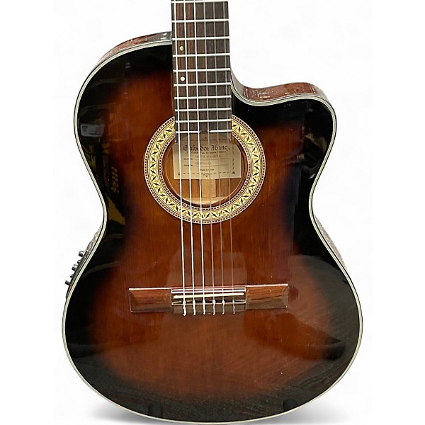 Used Ibanez GA35TCE Brown Sunburst Classical Acoustic Guitar