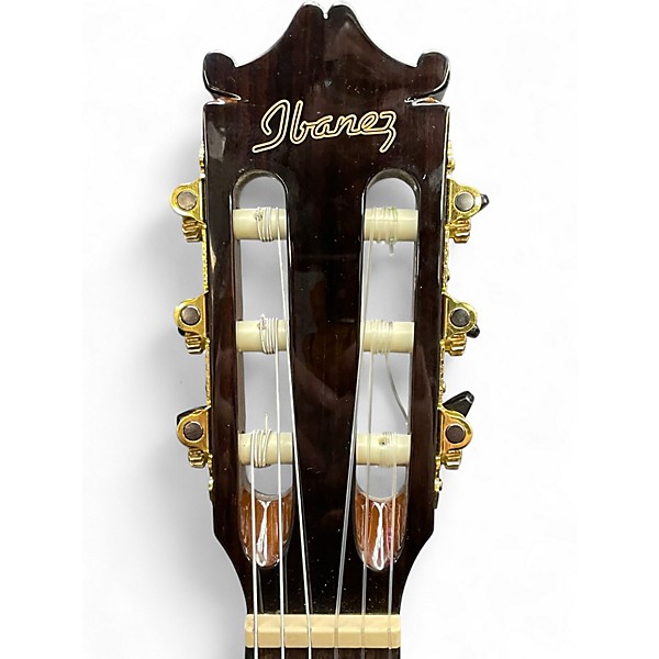 Used Ibanez GA35TCE Brown Sunburst Classical Acoustic Guitar