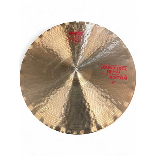 Used 2010 Paiste 15in 215" SOUND EDGE HI HATS Cymbal