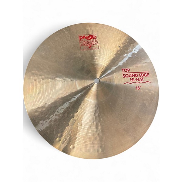 Used 2010 Paiste 15in 215" SOUND EDGE HI HATS Cymbal