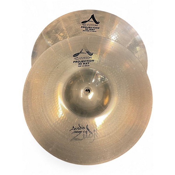 Used 2010 Zildjian 14in PROJECTION HI HAT Cymbal