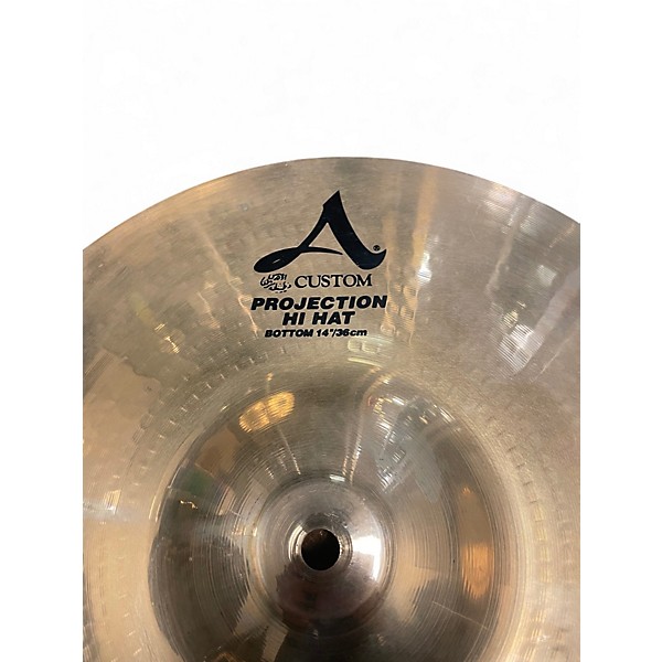 Used 2010 Zildjian 14in PROJECTION HI HAT Cymbal