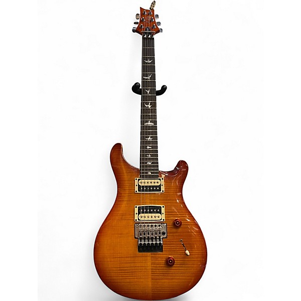 Used PRS SE Custom 24 Floyd Rose Cherry Sunburst Solid Body Electric Guitar