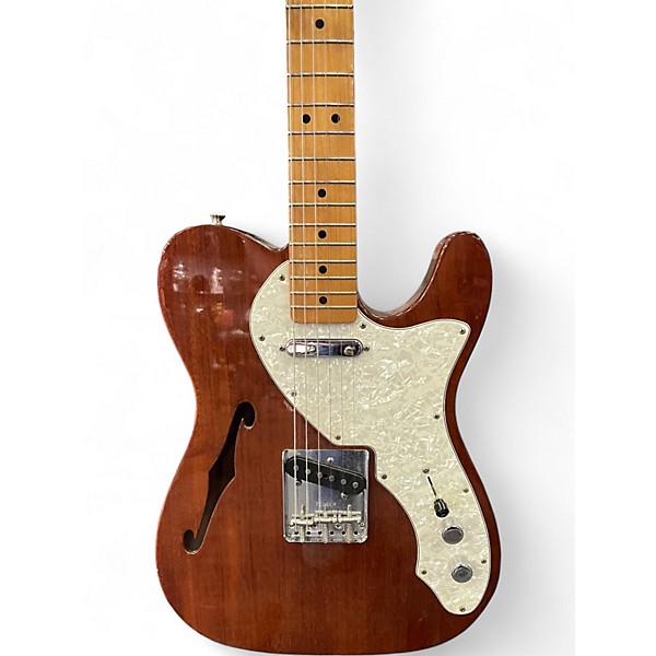 Used Fender 1969 NOS Thinline Telecaster Mahogany Hollow Body Electric Guitar