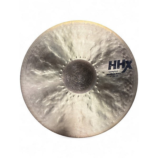 Used SABIAN 14in HHX Complex Medium Hihats Cymbal