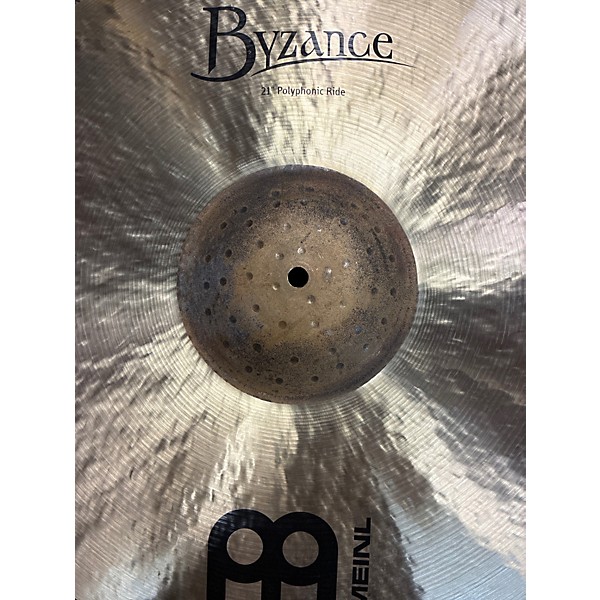 Used MEINL 21in POLYPHONIC Ride Cymbal