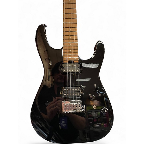 Used Charvel Pro-Mod DK24 HH 2PT CM Black Solid Body Electric Guitar
