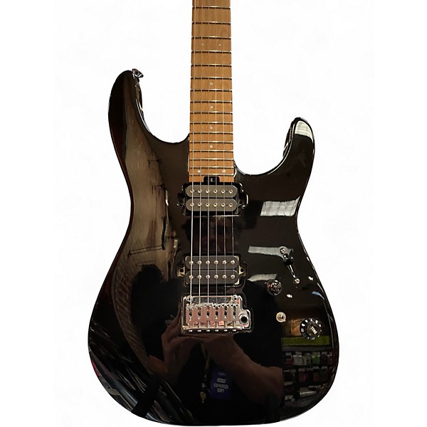 Used Charvel Pro-Mod DK24 HH 2PT CM Black Solid Body Electric Guitar
