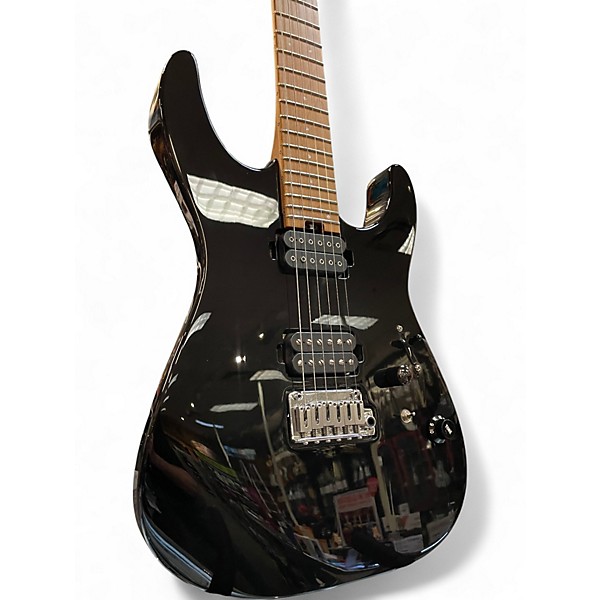 Used Charvel Pro-Mod DK24 HH 2PT CM Black Solid Body Electric Guitar