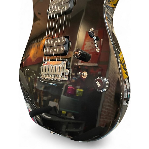 Used Charvel Pro-Mod DK24 HH 2PT CM Black Solid Body Electric Guitar