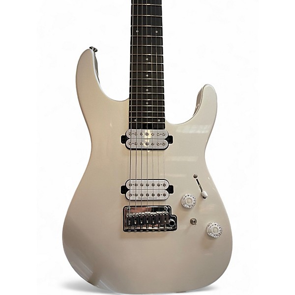 Used Charvel Pro-Mod Plus DK24-7 HH 2PT EB 7-String Pearl White Solid Body Electric Guitar