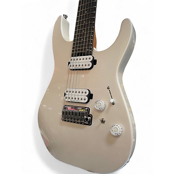 Used Charvel Pro-Mod Plus DK24-7 HH 2PT EB 7-String Pearl White Solid Body Electric Guitar