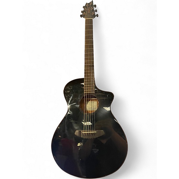 Used Breedlove Rainforest S Concert Trans Black Acoustic Electric Guitar