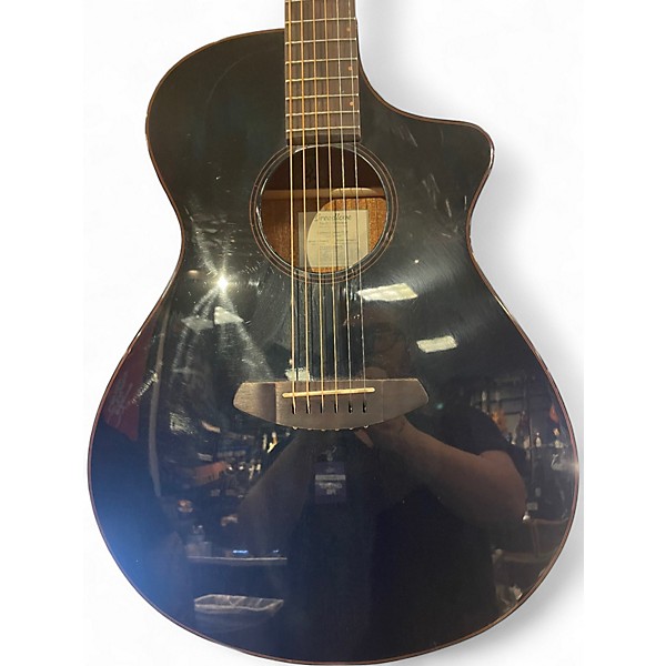 Used Breedlove Rainforest S Concert Trans Black Acoustic Electric Guitar