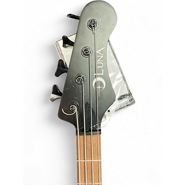 Used Luna TATTOO BASS Amber Electric Bass Guitar