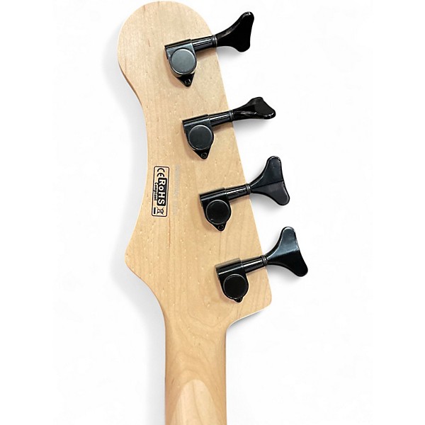 Used Luna TATTOO BASS Amber Electric Bass Guitar