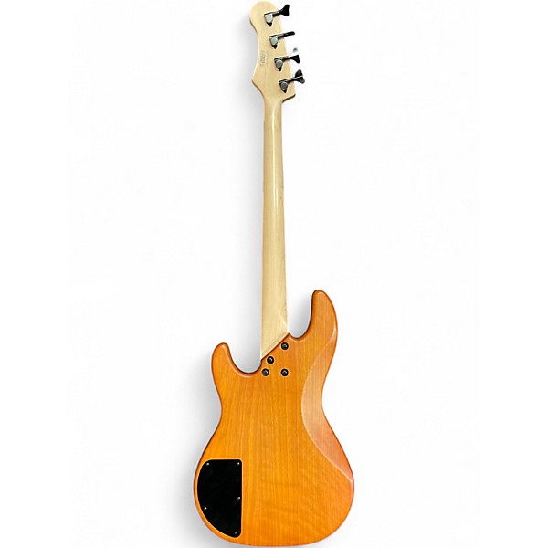 Used Luna TATTOO BASS Amber Electric Bass Guitar