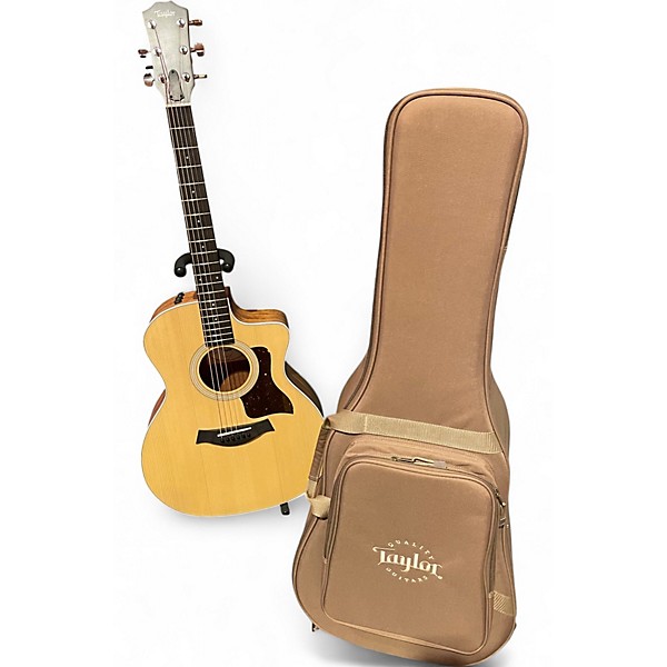 Used Taylor 214CE Koa Natural Acoustic Electric Guitar